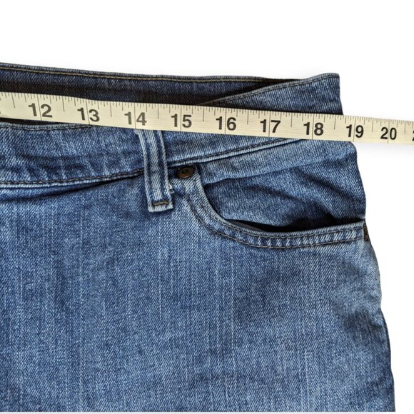 Lee Relaxed Fit Straight Leg at the Waist High Rise Denim Jeans Size 18 Medium - Picture 12 of 14